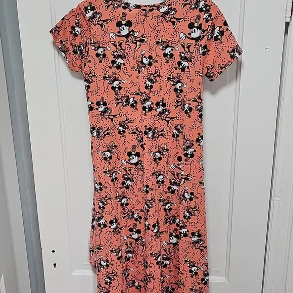 LulaRoe Disney Women's Pink Mickey Mouse Dress - Picture 3 of 8
